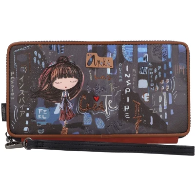 Afbeelding van Anekke Portemonnee Contemporary RFID Passport Wallet Multicolor Veelkleurig