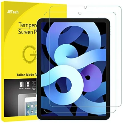 Afbeelding van JETech Screen Protector voor iPad Air 5/4 (10,9 Inch, 2022/2020 Model, 5e/4e Generatie), Gehard Glas Schermbeschermer, HD Doorzichtig, 2 Stuks