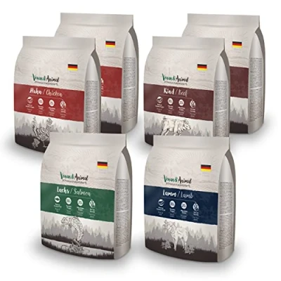 Afbeelding van Venandi Animal Premium Kattenvoer, droogvoer, proefpakket 1, graanvrij met veel vers vlees en vis, 6 x 0,3 kg (6 stuks)