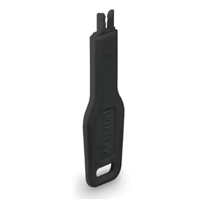 Afbeelding van Lindy 47890 poortblokker Poortblokkeersleutel RJ 45 Zwart Acrylonitrielbutadieenstyreen (ABS)