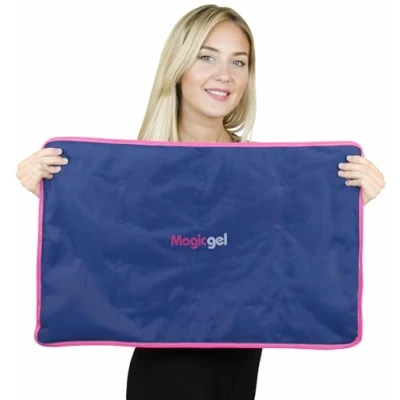 Afbeelding van Magic Gel XXL Cooling Pad 60 x 38 cm Gelmat voor Het hele bovenlichaam koelkussen is extra groot en herbruikbaar Koelbatterij regeneratie of als koelbedkussen