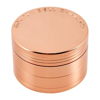 Afbeelding van LIHAO pollen Grinder Crusher voor specerijen, kruiden, koffie, 4 delige set met schraper (roze goud)