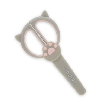 Afbeelding van Legami, Kinderschaar, nauwkeurig knippen, linkshandigen, rechtshandigen, schaar met afgeronde punt, mesbescherming, veilig, schoolbenodigdheden, kittens