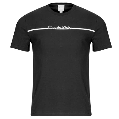 Afbeelding van Calvin Klein Split LINE LOGO Tshirt print, Heren, Maat: XL, Black
