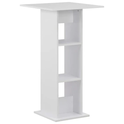 Afbeelding van Bartafel 60X60X110 Cm Eikenkleurig 1 / Wit