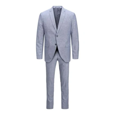 Afbeelding van Jack &amp; Jones Premium Jprriviera SLIM FIT SET Kostuum, Heren, Maat: 66, Chambray blue