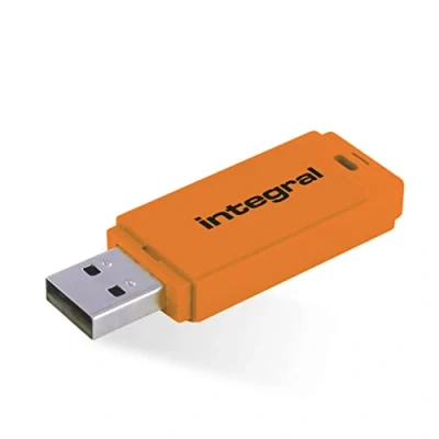 Afbeelding van Integral Memory stick 64GB Neon Orange USB Flash Drive 2.0 INFD64GBNEONOR