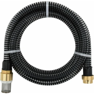 Afbeelding van vidaXL Zuigslang met messing koppelingen 1,1&quot;;&quot;; 4 m PVC zwart