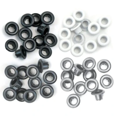 Afbeelding van We R Memory Keepers Standaard Oogjes voor Scrapbooking Aluminium Grijs, 1/3&quot;
