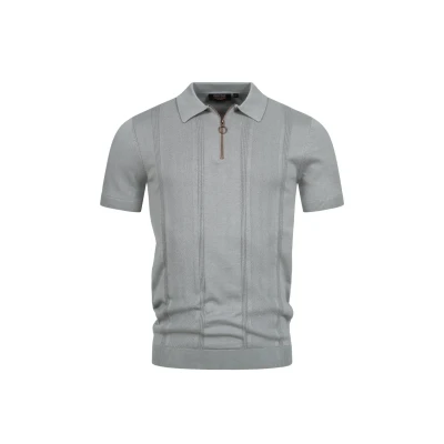 Afbeelding van Indicode Jeans Insago Poloshirt, Heren, Maat: Medium, Lt grey mix