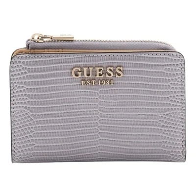 Afbeelding van GUESS Portemonnee Kaarthoes Orlina Zip Around Card Case Lavender Grey Lichtgrijs