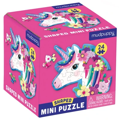 Afbeelding van Mudpuppy mini puzzel unicorn, 24st