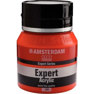 Afbeelding van Expert Series Acrylverf Pot 400 ml Cadmiumrood Licht 303