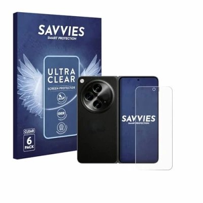 Afbeelding van Savvies Screenprotector voor OnePlus Open (case friendly) Folie Beschermfolie transparant (6 Stuks)