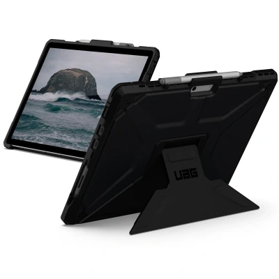 Afbeelding van Microsoft Surface Pro 8 Hoes: UAG Metropolis Backcover Shockproof/Valbescherming Hardcase,Backcover Zwart Kunststof Tablet Hoezen