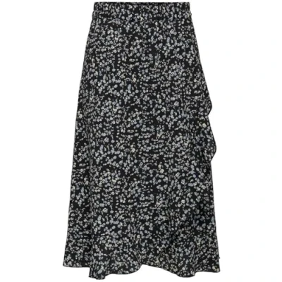 Afbeelding van Only Onlcarly Flounce Long Skirt Wvn Noo 15224124 Zwart Dames The Stone