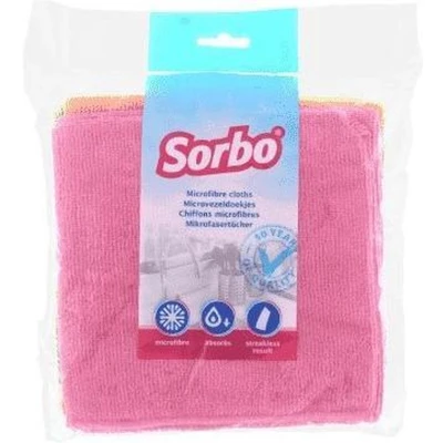 Afbeelding van 5x Sorbo microvezel huishoud/schoonmaakdoek gekleurd 35 x cm Vaatdoekjes