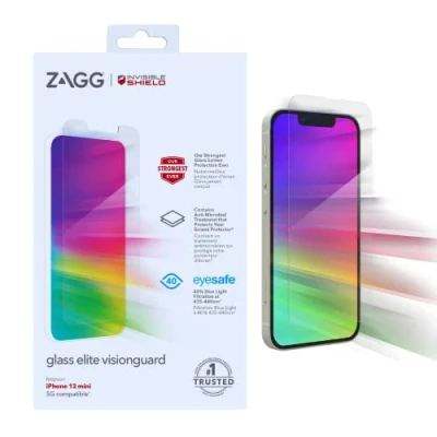 Afbeelding van Screenprotector Apple iPhone 13 Mini: InvisibleShield Elite VisionGuard Glas