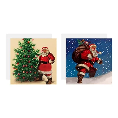 Afbeelding van Hallmark Gallery Collection Kerstkaarten, 2 designs, klassiek, 10 stuks