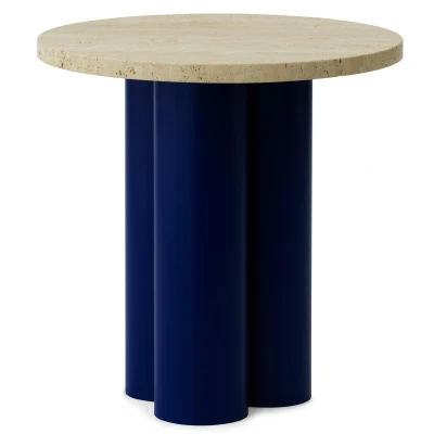 Afbeelding van Normann Copenhagen Dit Bijzettafel Bright Blue Travertine Light