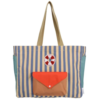 Afbeelding van Sticky Lemon shopper blue whale + sandy yellow