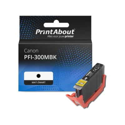Afbeelding van Huismerk Canon PFI 300MBK Inktcartridge Mat zwart