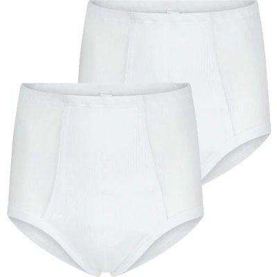 Afbeelding van Startex / Beeren 2 pak taille heren slip rib L Wit