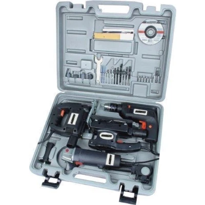 Afbeelding van Brüder Mannesmann Werkzeuge Gereedschapsset set elektrische apparatuur 4 delig, (4 delig)
