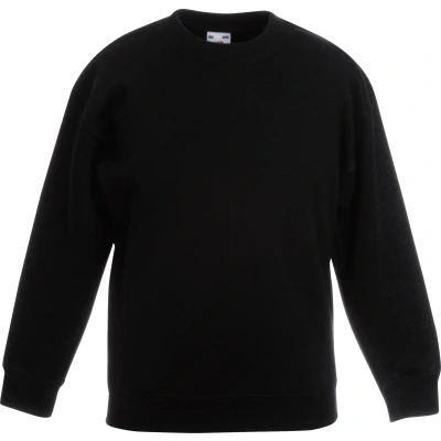 Afbeelding van Fruit Of The Loom Kids Unisex klassieke 80/20 set in sweater (Zwart)