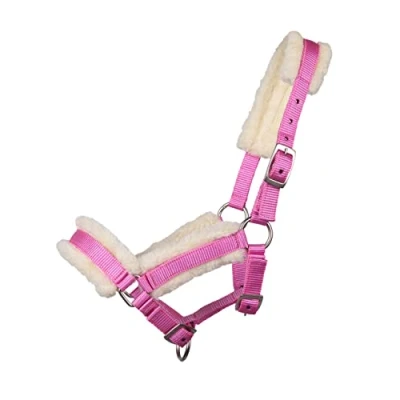 Afbeelding van Q essentials Halster veulen met bont