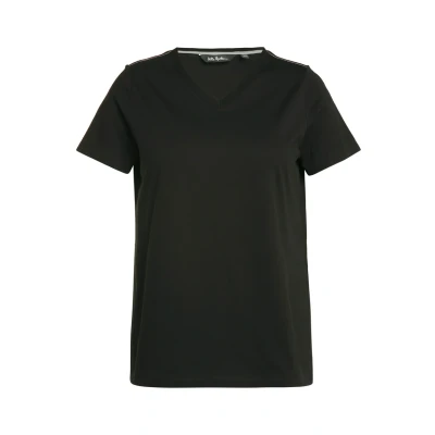 Afbeelding van Ulla Popken Funktions Antibakteriell Vausschnitt Tshirt basic, Dames, Maat: 42/44, Noir