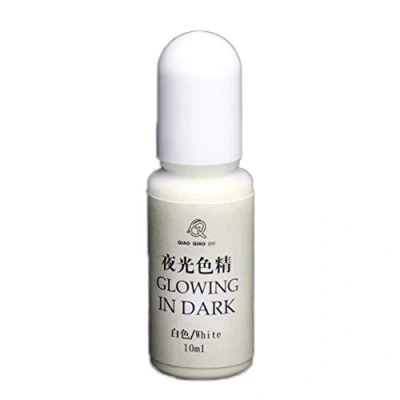 Afbeelding van Brussels 08 1St 10ml UV Hars Epoxy Lichtgevende Pigment Kleurstof Glow in The Dark Kleur Vloeibaar voor DIY Ambachten Art Sieraden Maken Wit