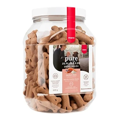Afbeelding van 600g Zalm &amp; Rijst MERA pure Sensitive Goody Hondensnacks