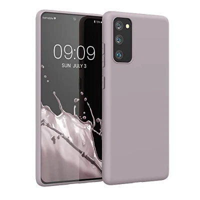 Afbeelding van kwmobile telefoonhoesje geschikt voor Samsung Galaxy S20 FE Hoesje met siliconen coating Smartphone case in lila wolk