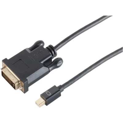 Afbeelding van Mini DisplayPort 1.2 naar DVI kabel (4K 30 Hz) / zwart 3 meter