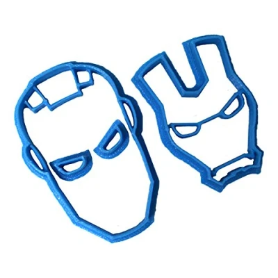 Afbeelding van Cuticuter Iron Man fondant snijder, blauw, 8 x 7 1,5 cm