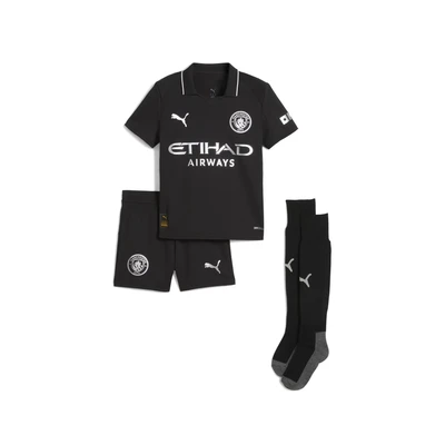 Afbeelding van Manchester City 25/26 mini uittenue, Zwart, Maat 4 5Y PUMA