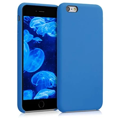 Afbeelding van kwmobile telefoonhoesje geschikt voor Apple iPhone 6 Plus / 6S Hoesje met siliconen coating Smartphone case in zeebries