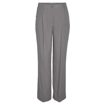 Afbeelding van NOISY MAY high waist pantalon NMDEBBIE grijs