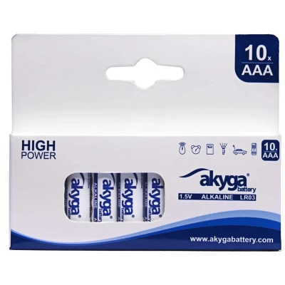 Afbeelding van Akyga AAA LR03 AA batterij (penlite) Alkaline 1300 mAh 1.5 V 10 stuk(s)