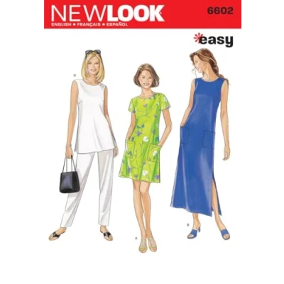 Afbeelding van Simplicity New Look Easy Sewing patroon voor eenvoudig naaien en 6602 Top Pants