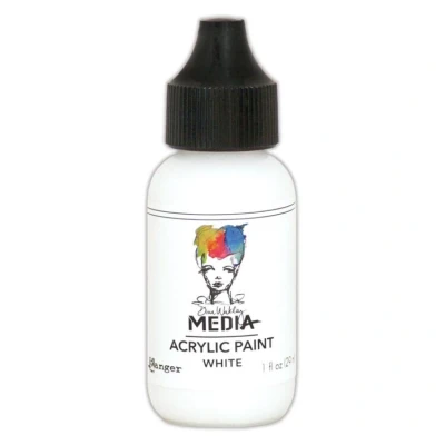 Afbeelding van Ranger Dina Wakley MEdia Heavy Body Acrylic Paints White 1 fl oz (MDQ54122)