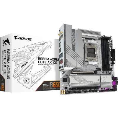 Afbeelding van Moederbord AMD Gigabyte B650M AORUS ELITE AX ICE