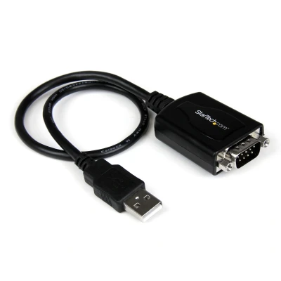 Afbeelding van StarTech.com Korte USB naar RS232 Seriële DB9 Adapterkabel met COM behoud