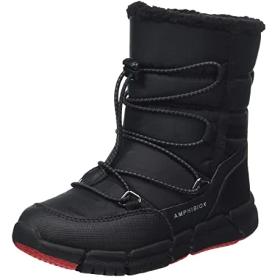 Afbeelding van Geox J FLEXYPER Boy B ABX enkellaars, zwart, 39 EU