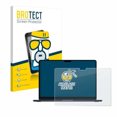 Afbeelding van BROTECT Screenprotector voor Apple MacBook Air 13&quot; M3 2024 Folie Beschermfolie Beschermglas matte
