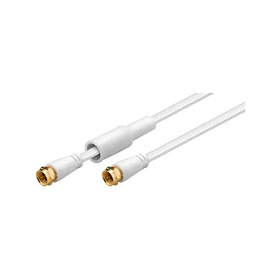 Afbeelding van F connector kabel Plat 5 meter Goobay