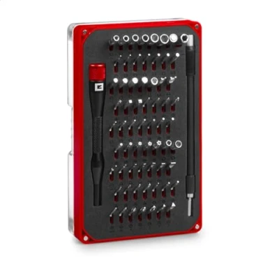 Afbeelding van Originele Einhell 66 stuks. Precisie en elektronische reparatieset (met precisiebits, precisiedopjes, schroevendraaierbithouder, flexibele 150 mm verlenging, adapter)