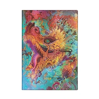 Afbeelding van Paperblanks 12 Maanden Softcover Flexis Dagboeken 2024 Chromatische Draak Landschap Midi (125 x 175 mm)