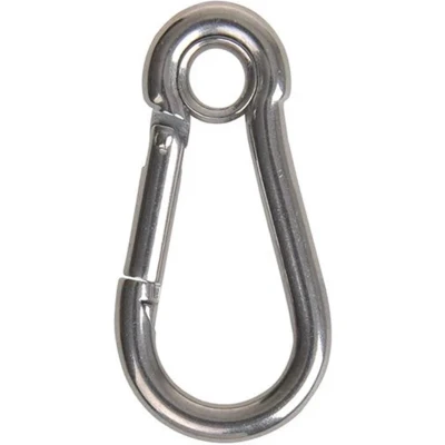 Afbeelding van Seilflechter Karabijnhaak 70 x 7 mm met Gesloten Oog A4 RVS AISI 316 750 daN